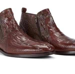 RON TOMSON LOS ANGELES natural crust python mens dress shoes.brand new in box